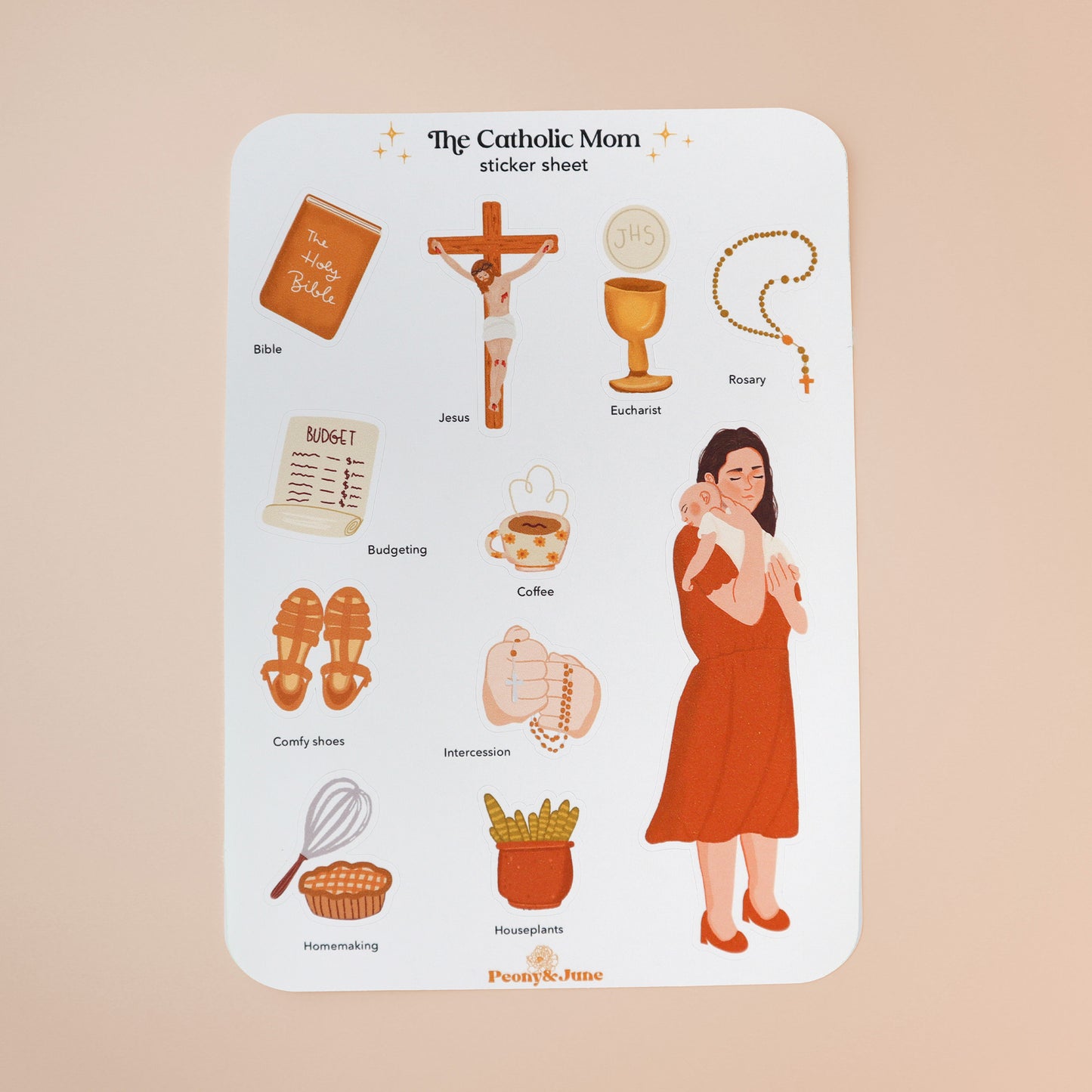 The Catholic Mom Sticker Sheet