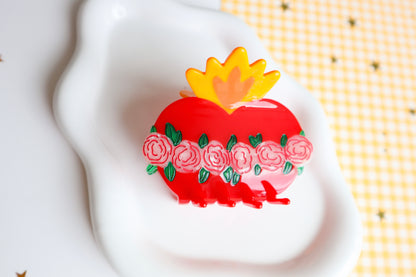 Immaculate Heart of Mary Hair Clip