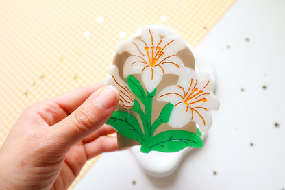 St Joseph Lily Hair Clip