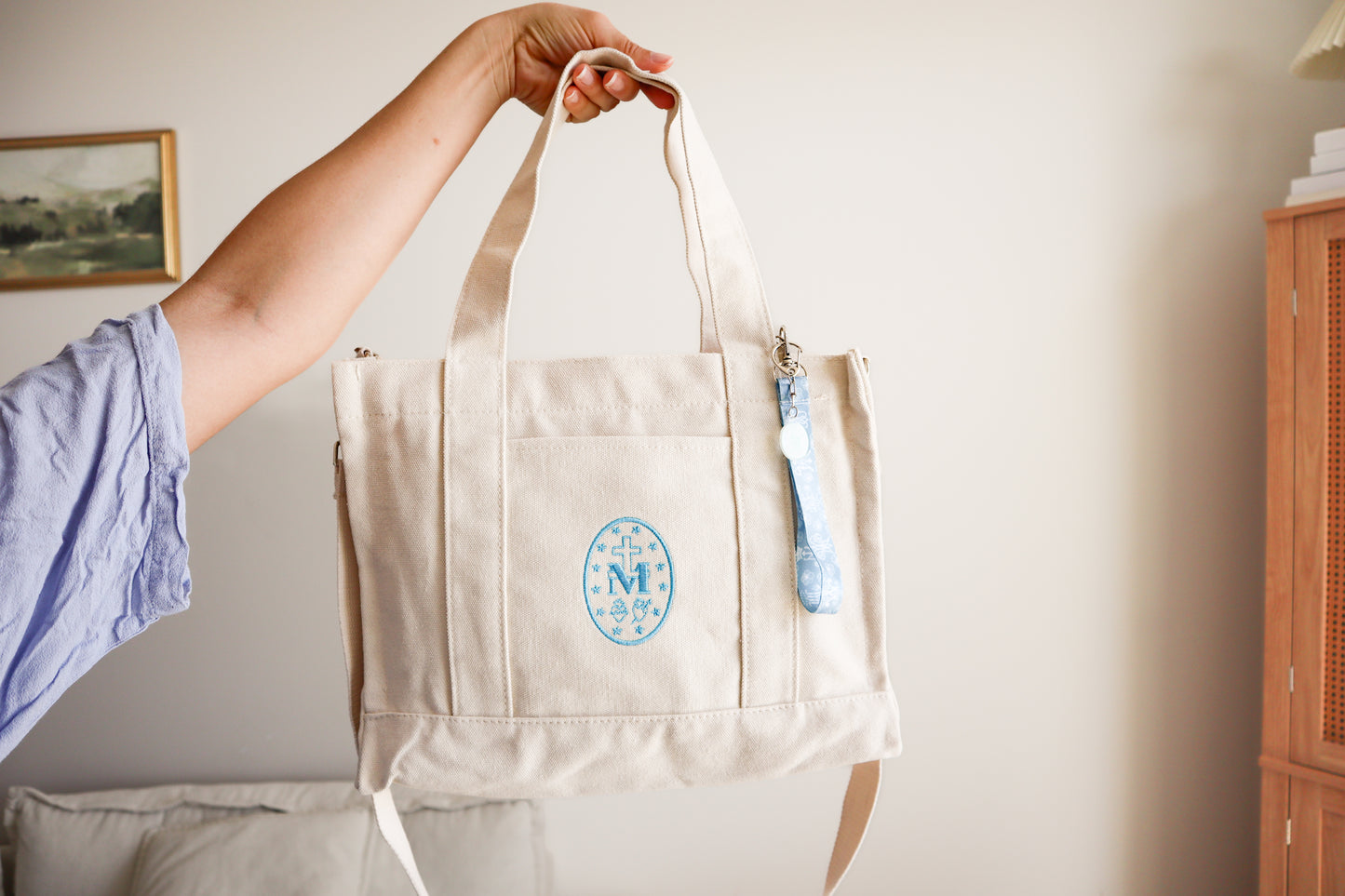 Marian Embroidered Crossbody Tote Bag