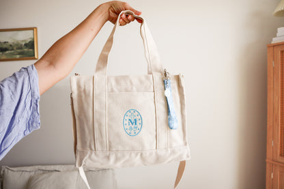 Marian Embroidered Crossbody Tote Bag