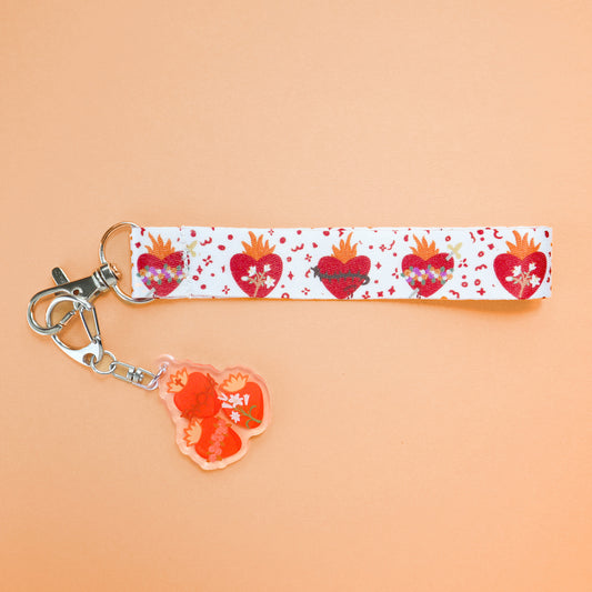 Holy Hearts Lanyard Keychain