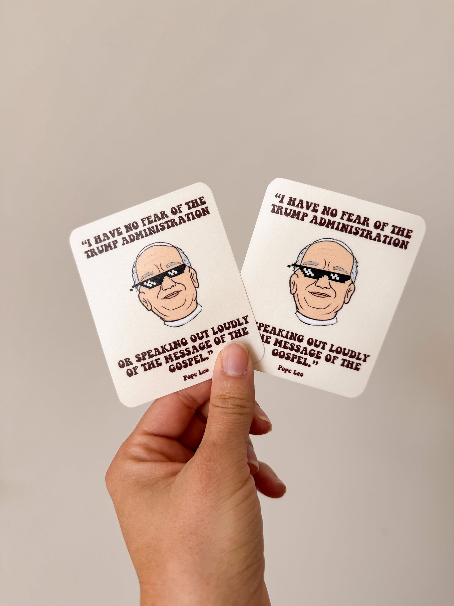 Pope Leo Vinyl Sticker