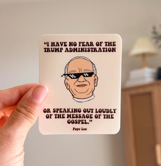 Pope Leo Vinyl Sticker