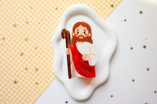 Jesus The Good Shepherd Hair Clip