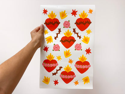 Holy Hearts Wall Decals