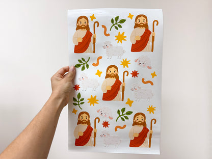 Jesus The Good Shepherd Wall Decals