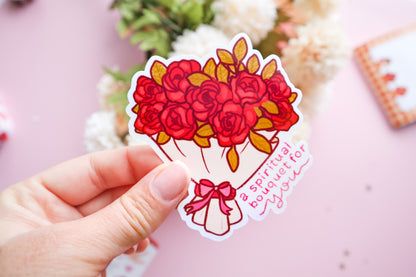 Spiritual Bouquet Vinyl Sticker