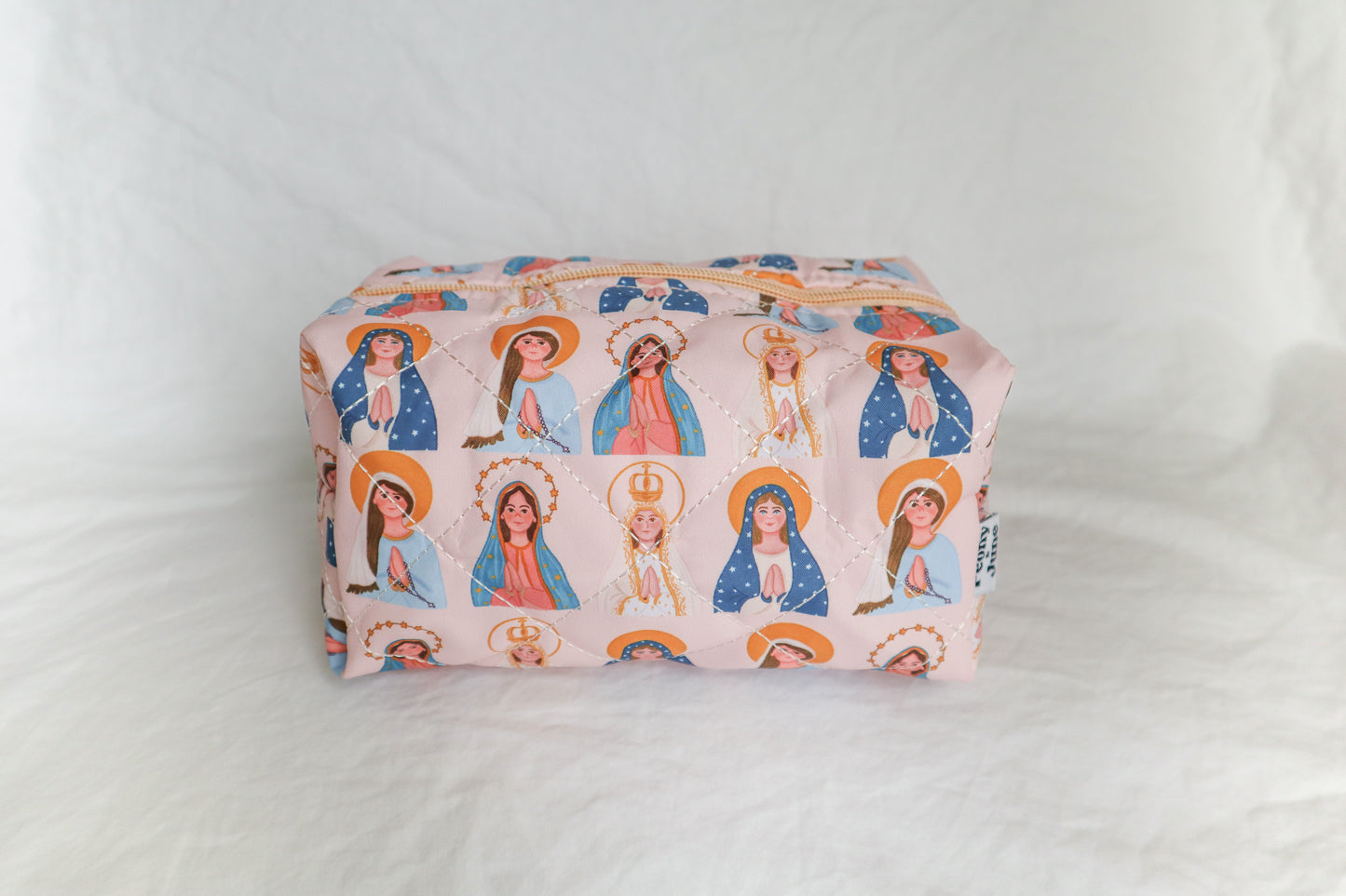 Blessed Mother Quilted Pouch