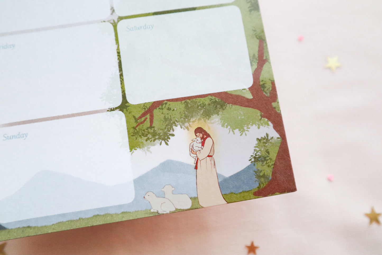 Jesus The Good Shepherd Weekly Planner Pad