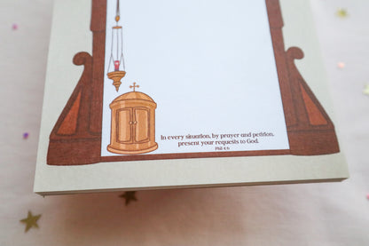 Adoration Chapel Prayer Notepad