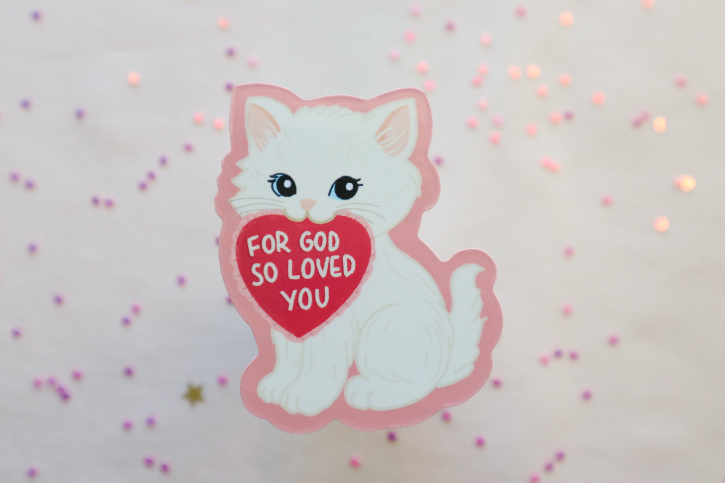 For God So Loved You Vinyl Sticker