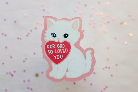 For God So Loved You Vinyl Sticker