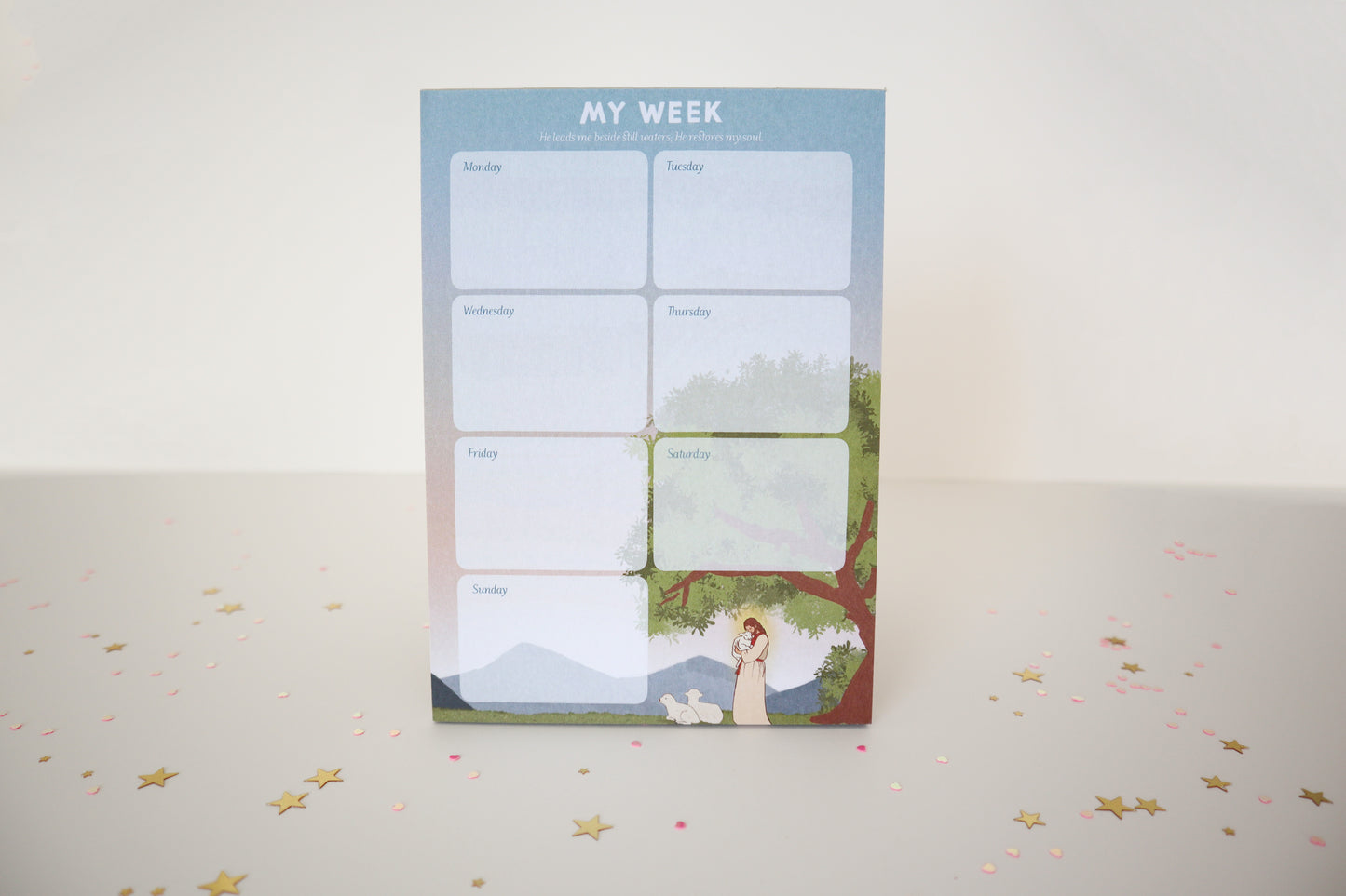 Jesus The Good Shepherd Weekly Planner Pad