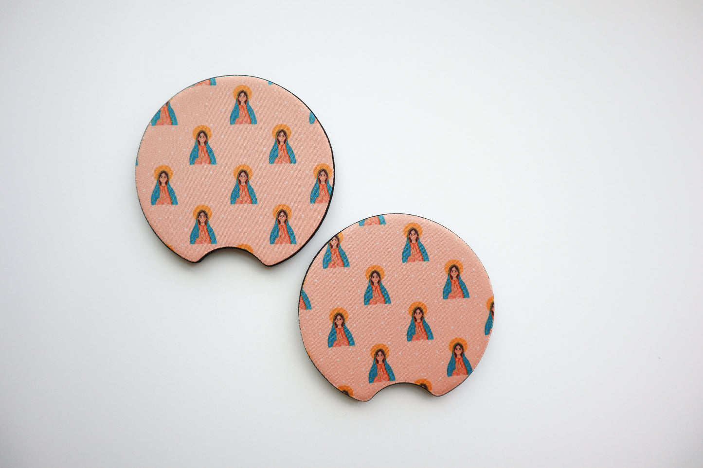 Guadalupe Car Coasters Set of 2