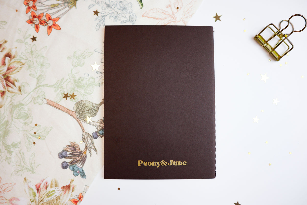 Brown Holy Hearts A6 Softcover Notebook