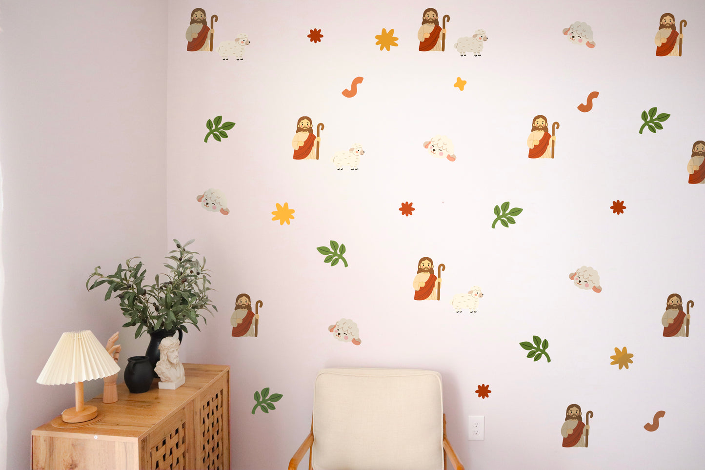 Jesus The Good Shepherd Wall Decals
