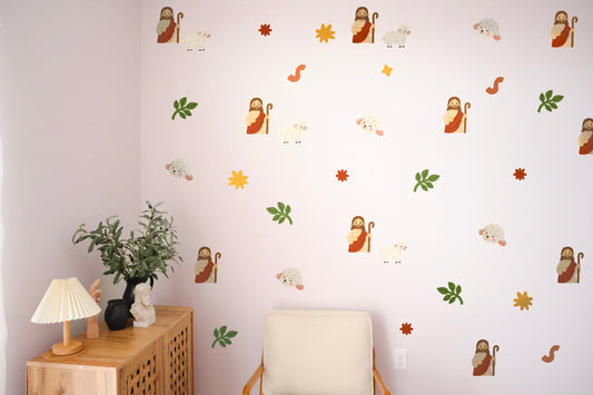 Jesus The Good Shepherd Wall Decals