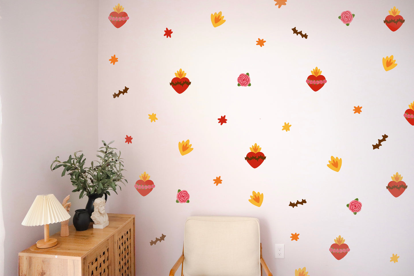 Holy Hearts Wall Decals