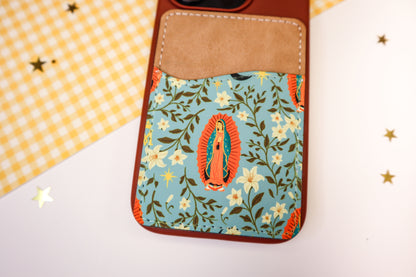 Blue Guadalupe Phone Wallet