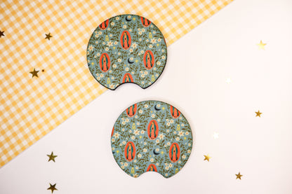 Blue Guadalupe Car Coasters