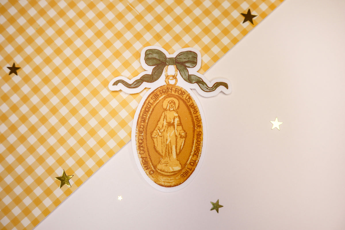 Miraculous Medal Vinyl Sticker
