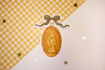 Miraculous Medal Vinyl Sticker