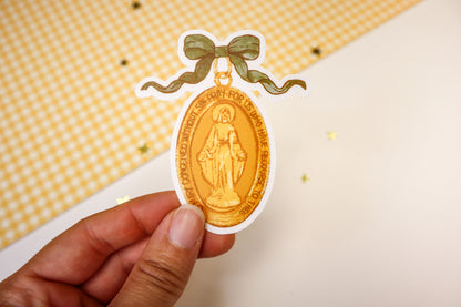 Miraculous Medal Vinyl Sticker