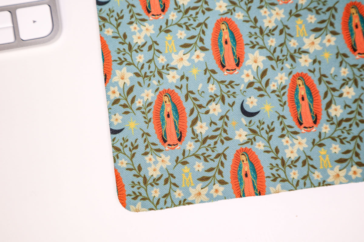 Blue Guadalupe Mouse Pad