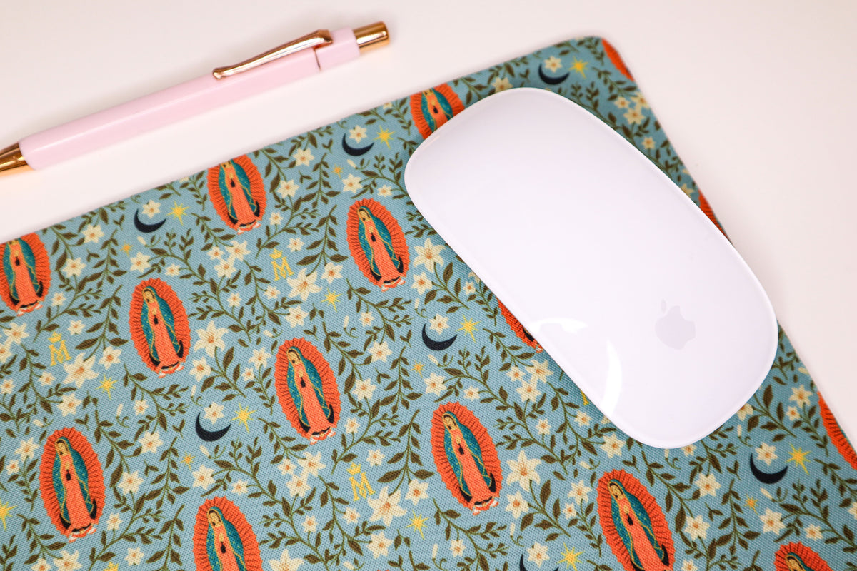Blue Guadalupe Mouse Pad