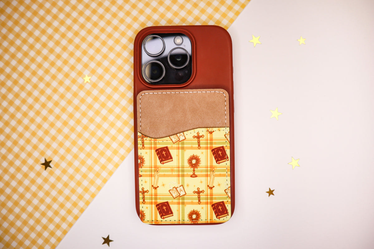 Catholic Symbols Phone Wallet - Light