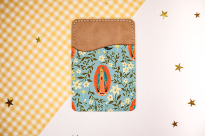 Blue Guadalupe Phone Wallet