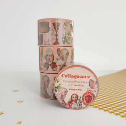 Cottagecore Catholic Washi Tape