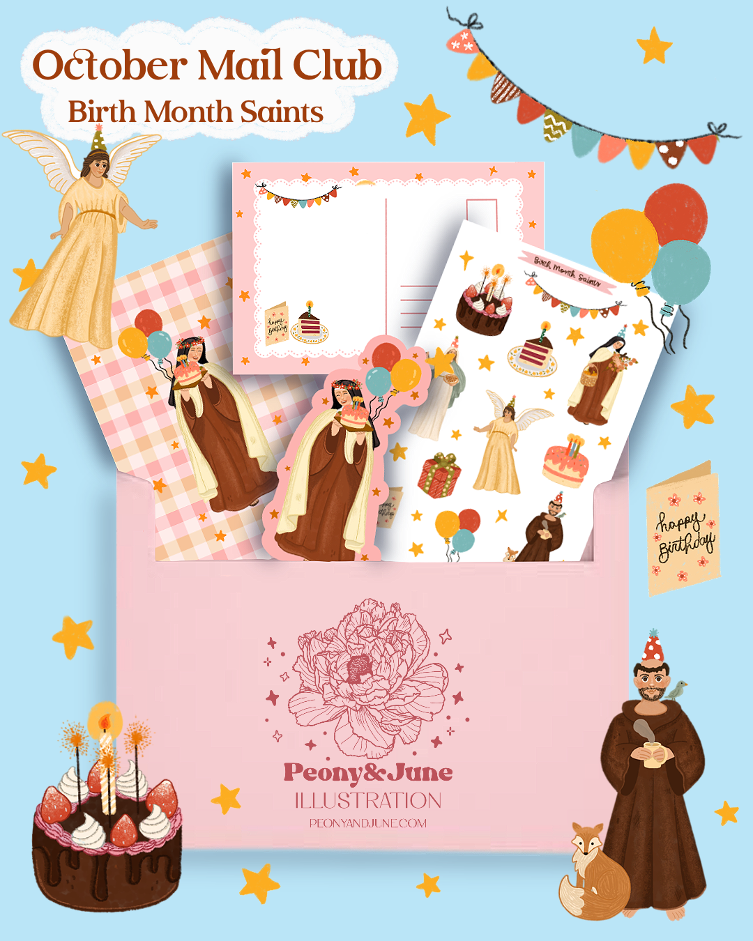 Catholic Mail Club October - Birth Month Saints