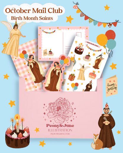 Catholic Mail Club October - Birth Month Saints