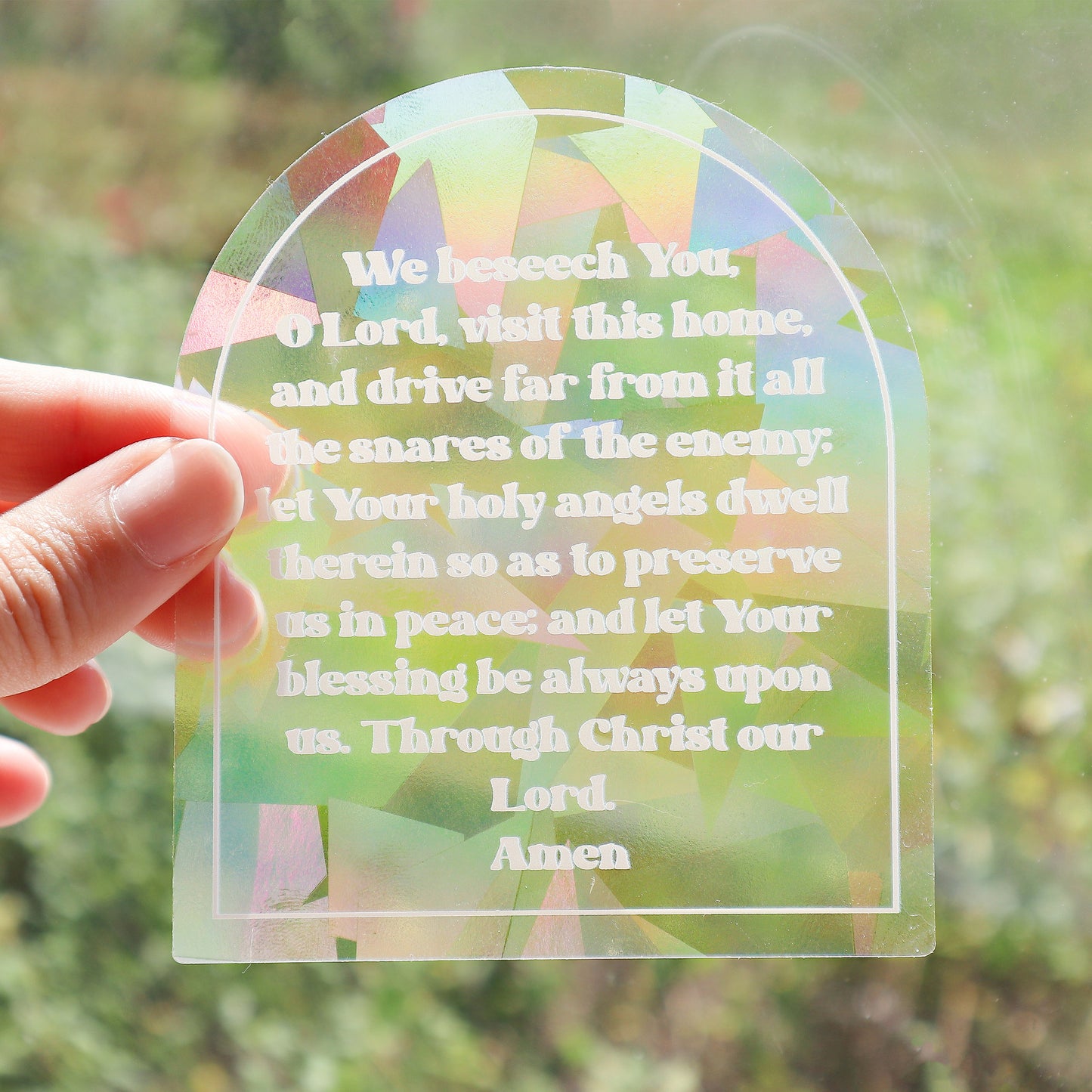 Prayer for The Home Suncatcher Decal