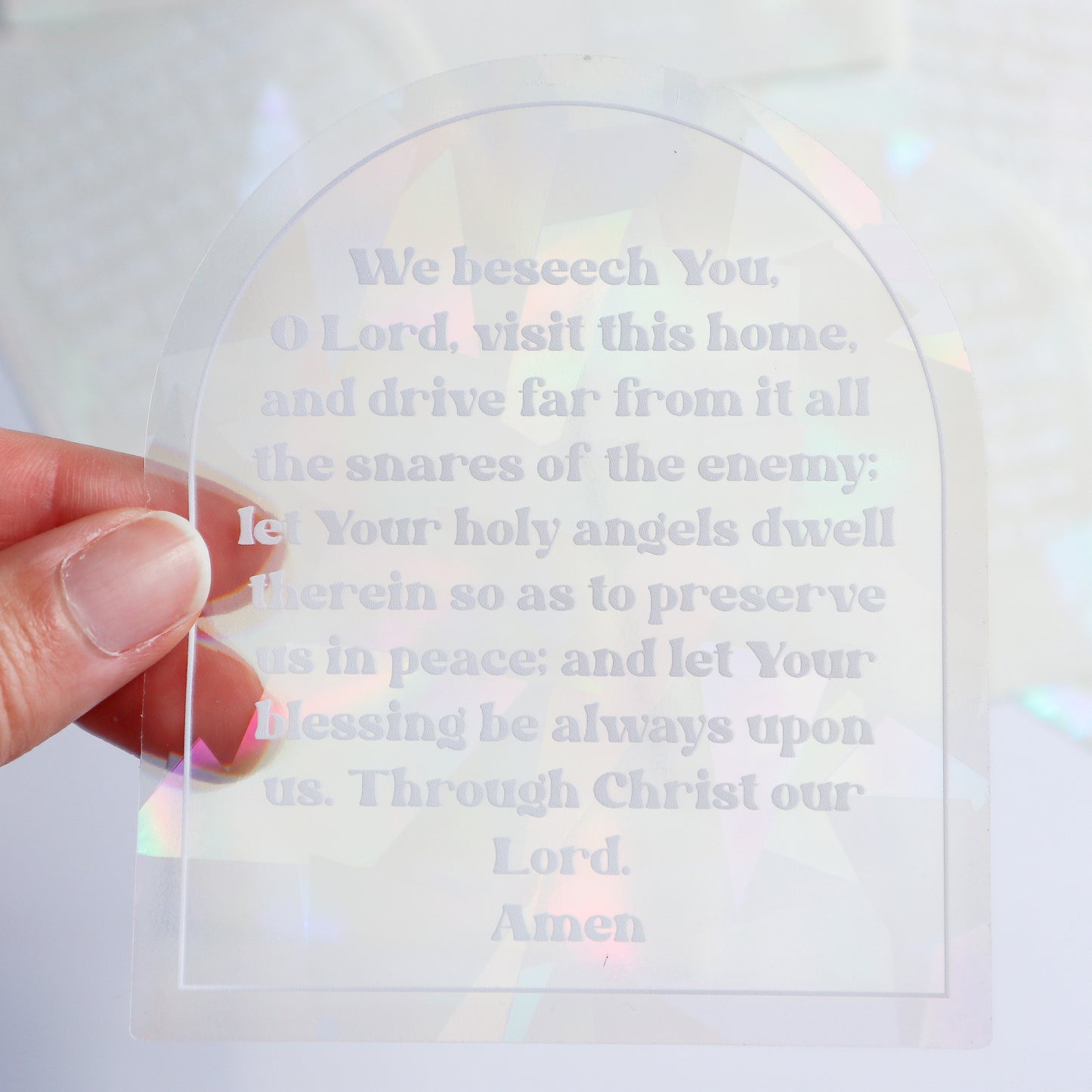 Prayer for The Home Suncatcher Decal