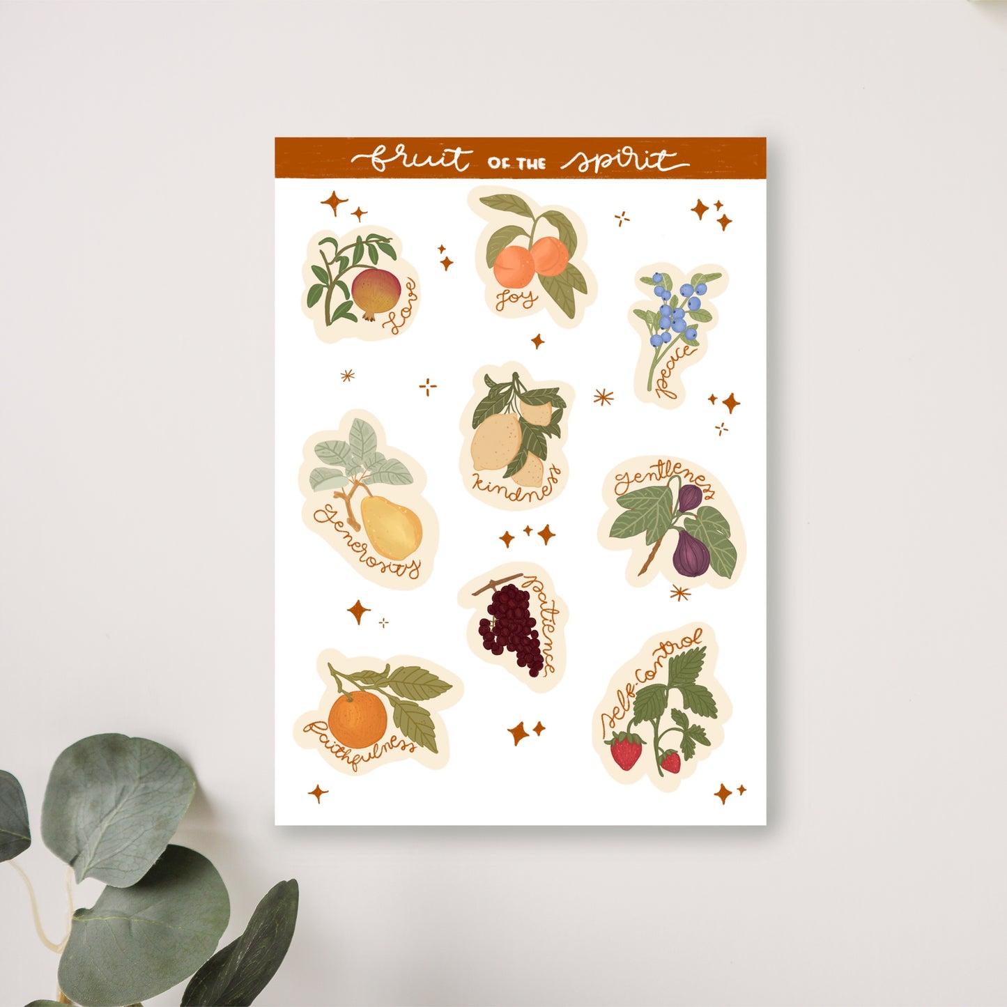 Fruit of the Spirit Sticker Sheet